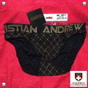 Andrew Christian Argyle Glam Brief #91815 Size LARGE 🩲